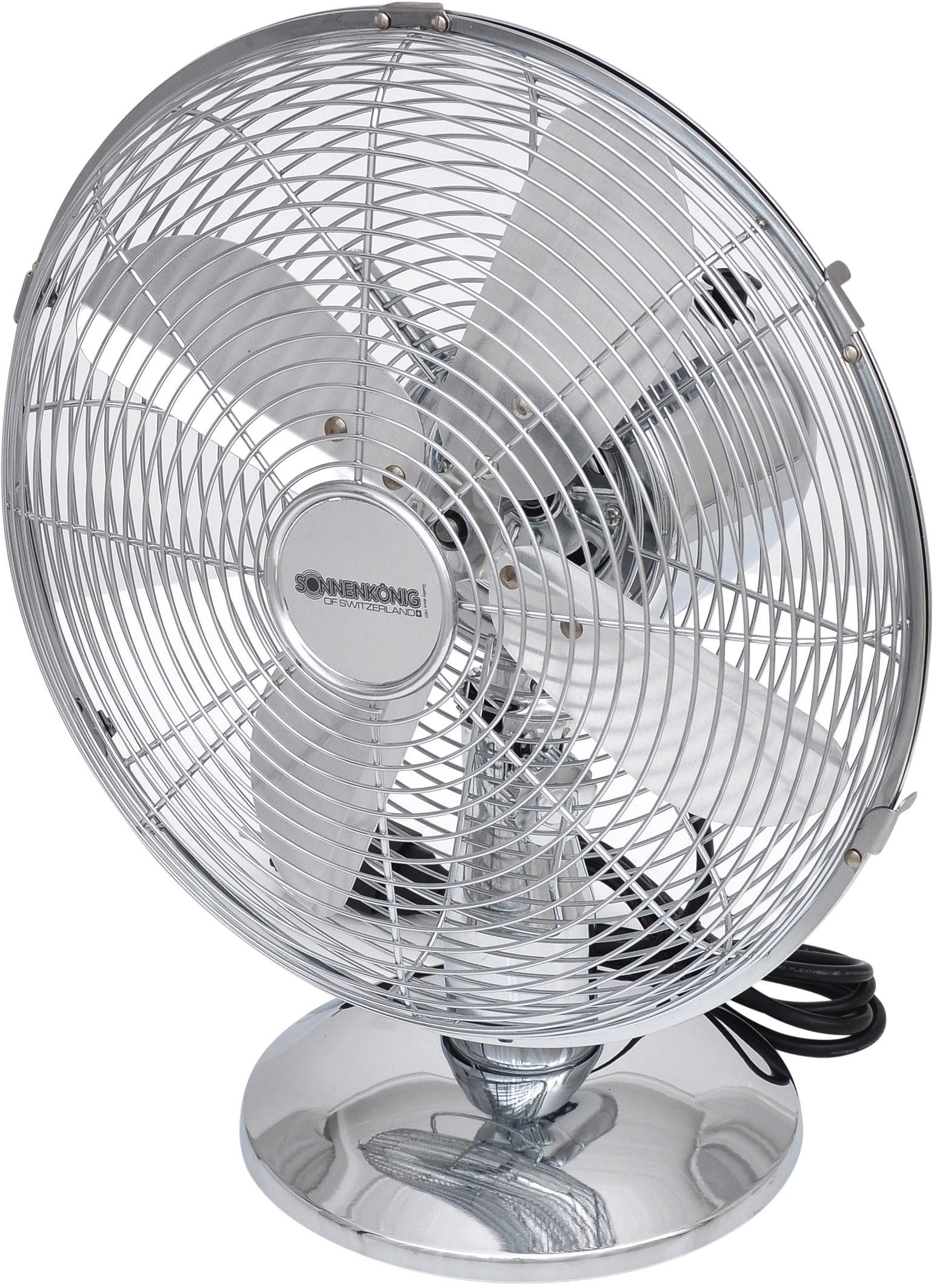 Sonnenkönig Tischventilator Chrom 12, Leistung 35W, günstig online kaufen