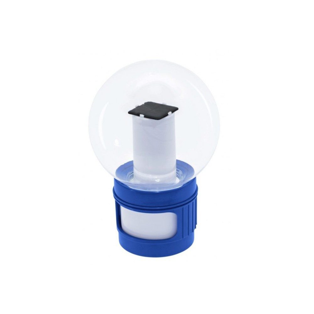 BESTWAY Chlordosierer Chlorschwimmer Dosierschwimmer Solarleuchte, (Spar-Set, 1-tlg., 7,6 cm Tabletten solar) LED-Licht, Solarbetrieb, 6 Tabletten, schwimmend
