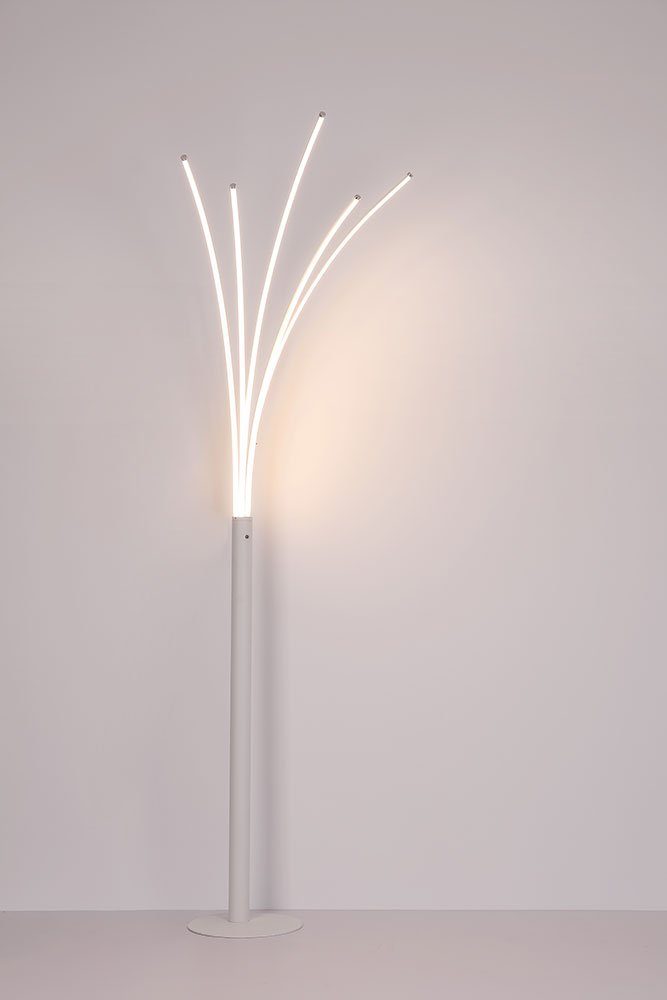 Stehleuchte Stehlampe, etc-shop dimmbar Wohnzimmer Design Stehlampe Weiß LED Touch