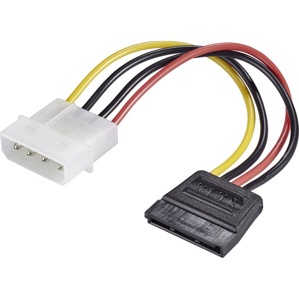 Renkforce Strom Adapter [1x IDE-Strom-Stecker 4pol. - 1x SATA-Strom-Bu Computer-Kabel