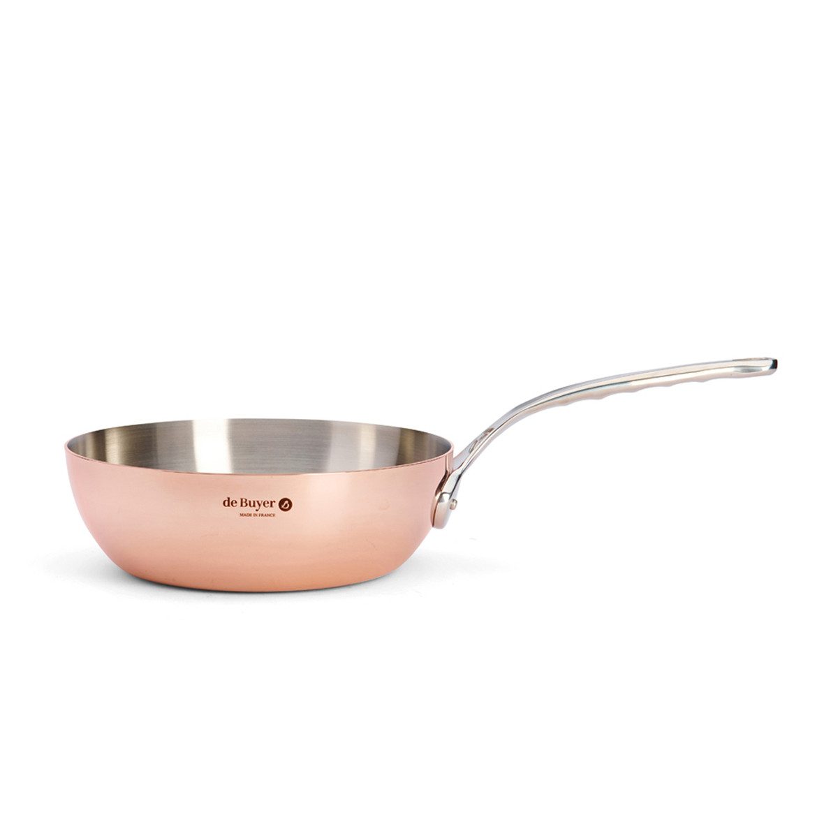 de Buyer Sauteuse Prima Matera, Kupfer- konisch 24 cm / 3,1 L induktionsgeeignet -