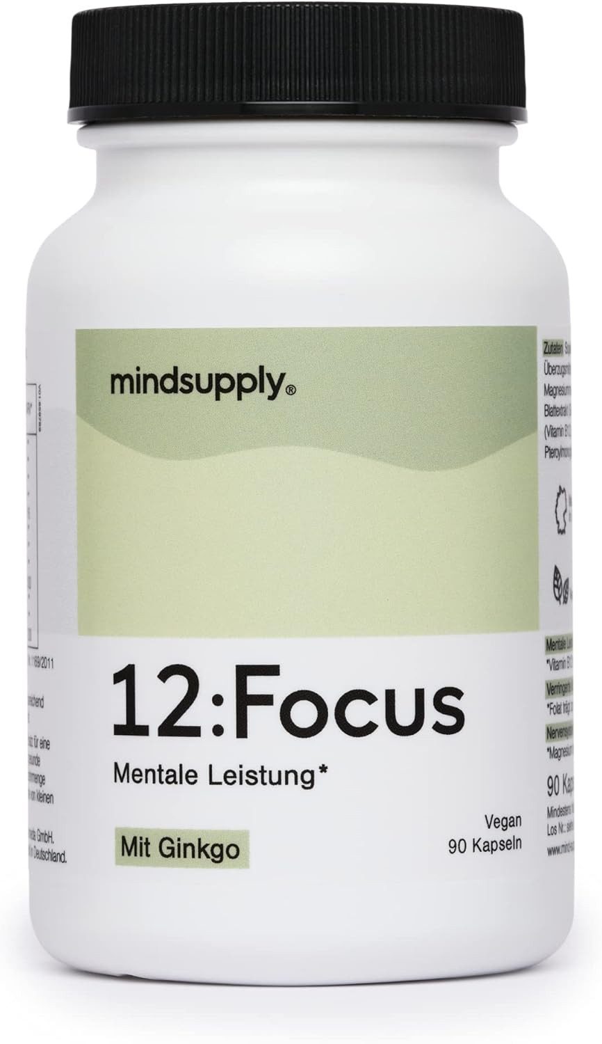 FOCUS Kapseln mit Bacopa monnieri, Ginkgo biloba & Panax Ginseng Kapseln