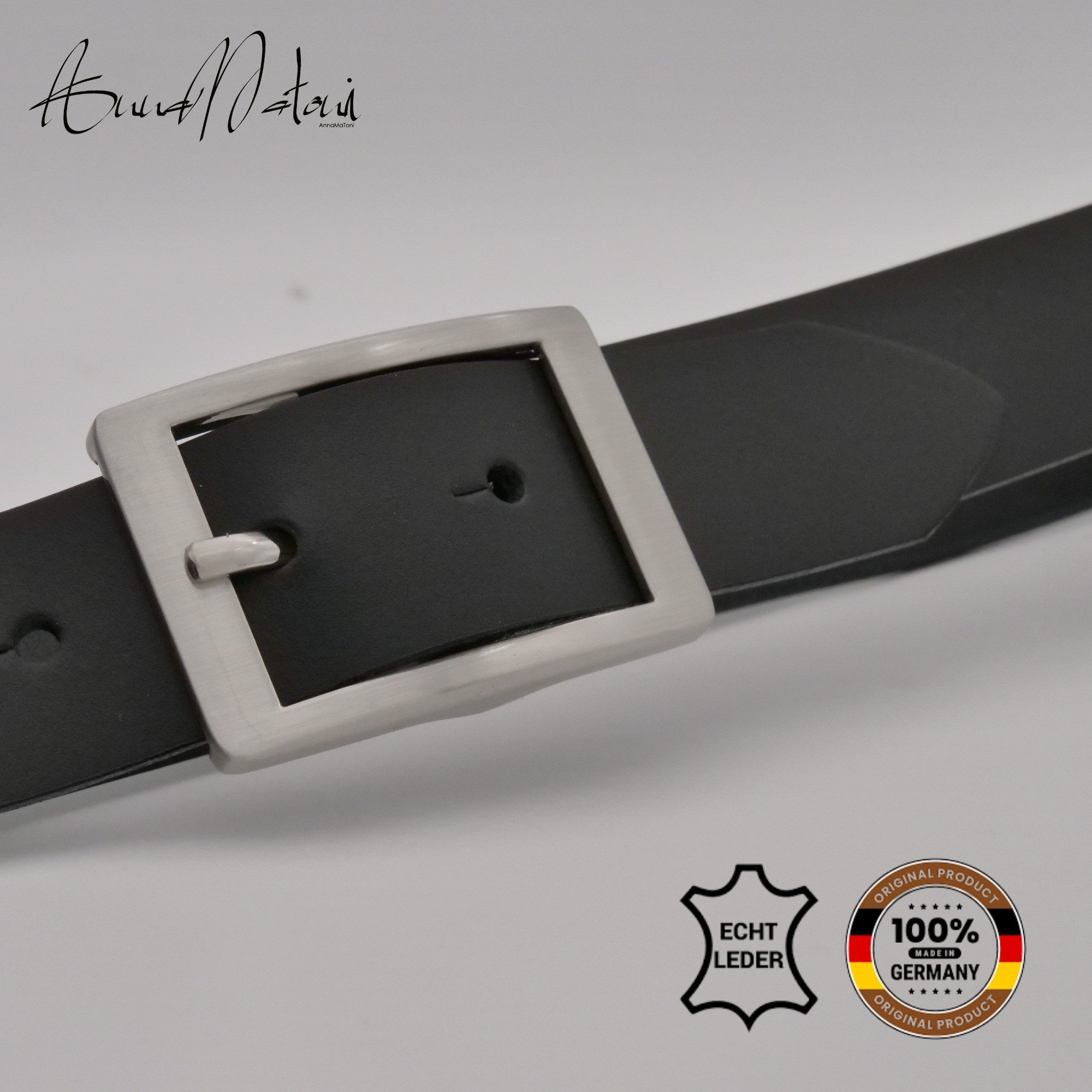 AnnaMatoni Ledergürtel AnnaMatoni Damen Basic Ledergürtel 3cm echt Leder Ma günstig online kaufen