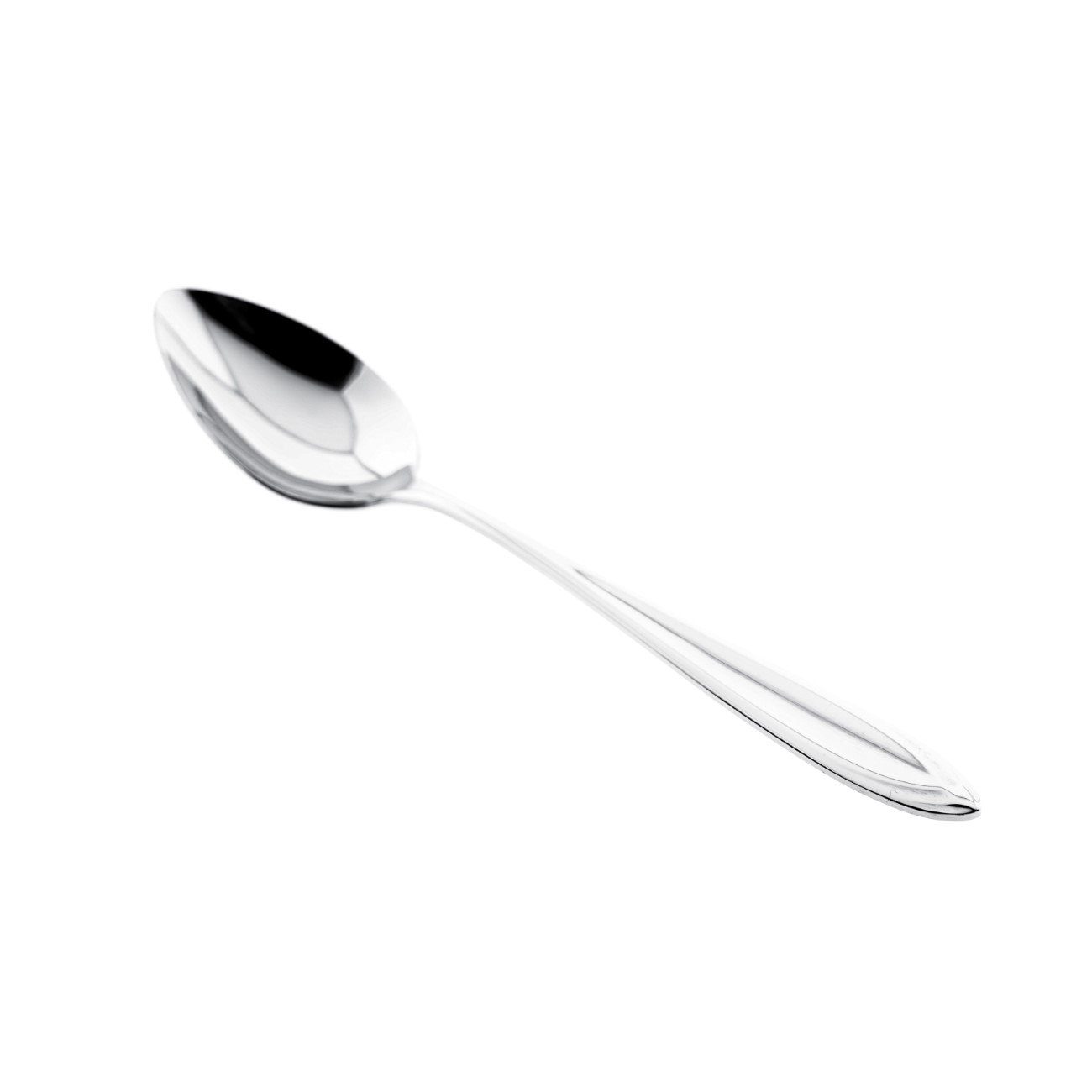 Almina Bestecklöffel 6 Tlg. Menülöffel-Set aus Chrom-Edelstahl 18/10 Silber mit Design (6 Stück)