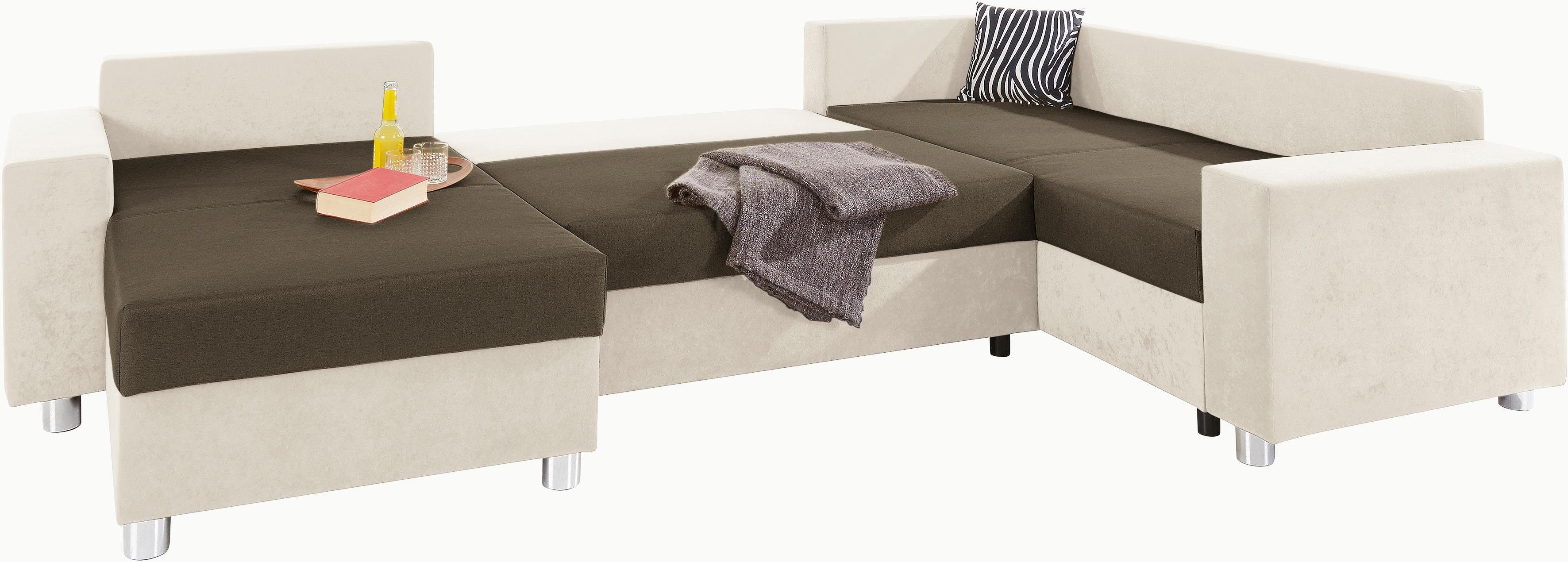 COLLECTION AB Wohnlandschaft "Paris U-Form", mit Federkern, wahlweise mit B günstig online kaufen