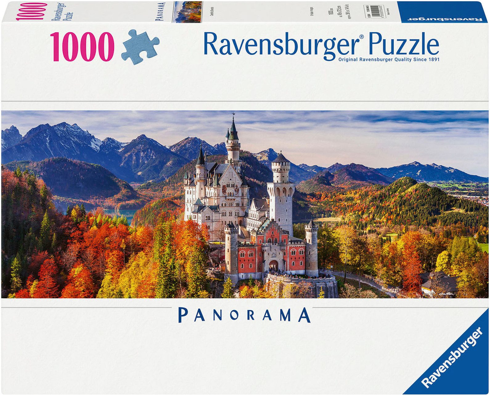 Ravensburger Puzzle Panorama, Schloss in Bayern, 1000 Puzzleteile, Made in günstig online kaufen