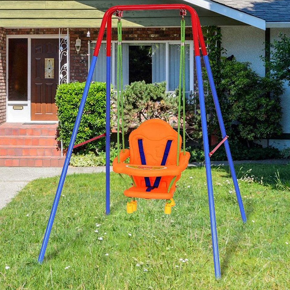 JEOBEST Babyschaukelsitz 3-in-1 Babyschaukel mit Gestell, (1-tlg)Kinderscha günstig online kaufen