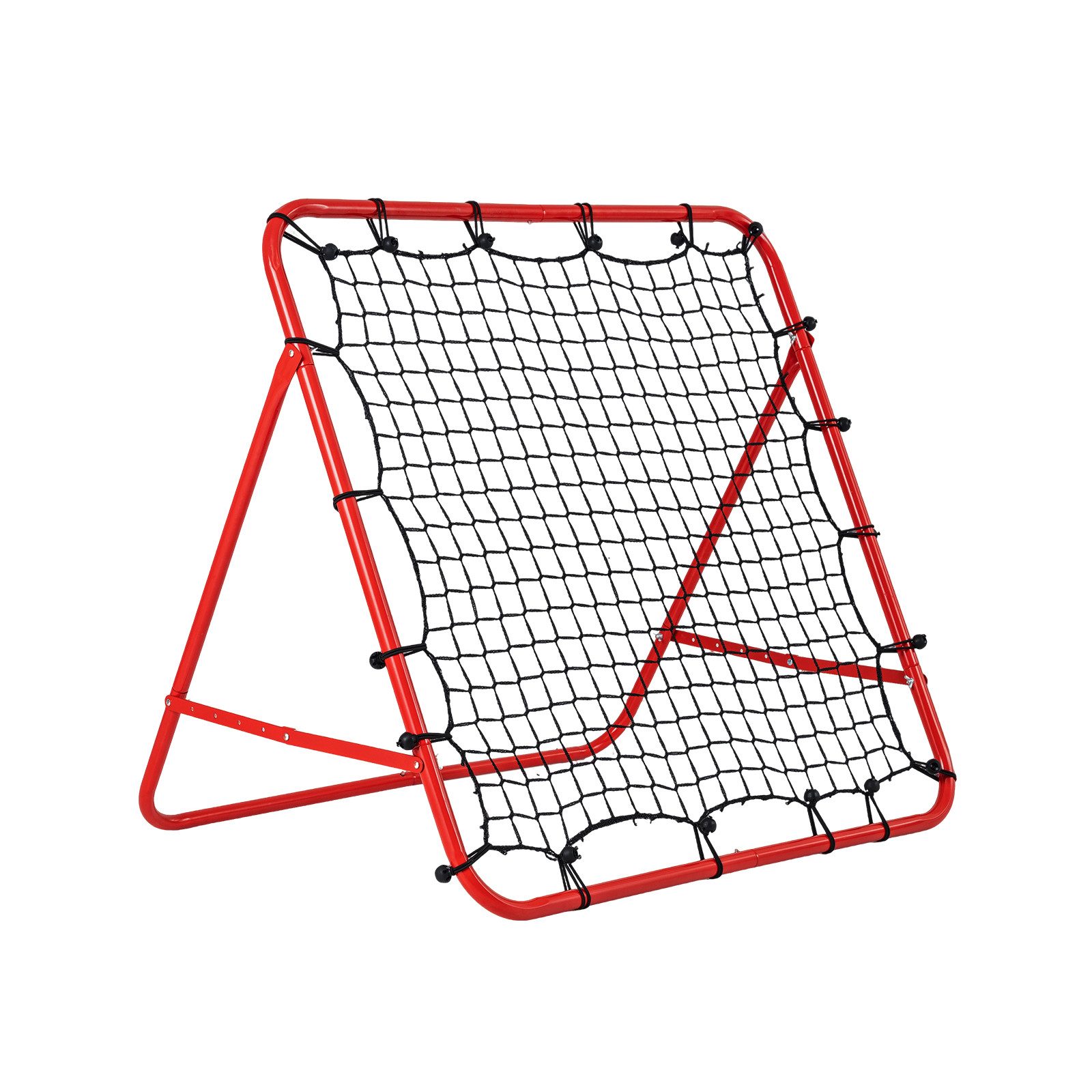 COSTWAY Fußballtor, 100x100cm Rebound Netz faltbar mit 5 verstellbaren Winkeln
