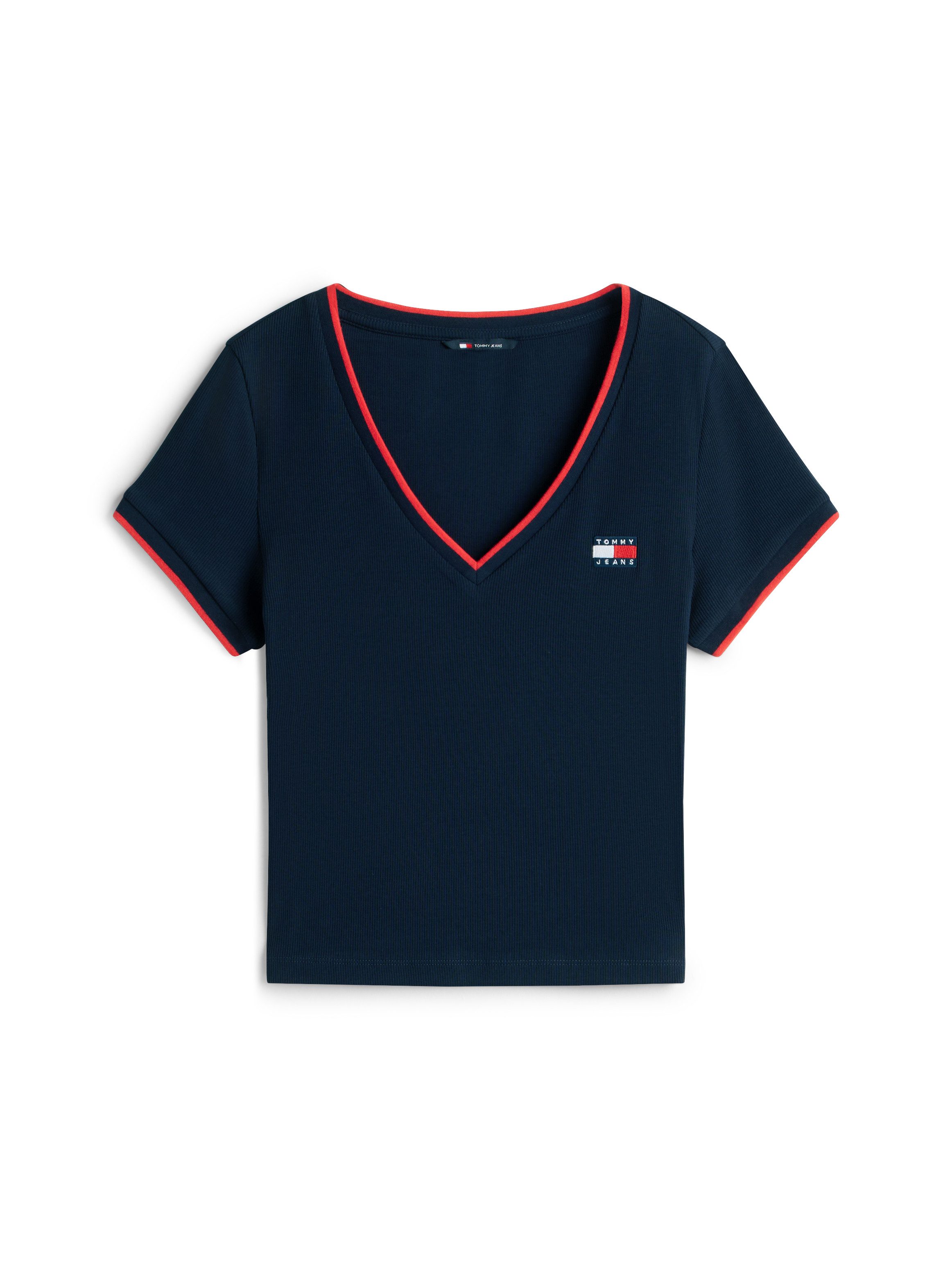 Kurzarmshirt TJW SLIM BADGE V-NECK TEE