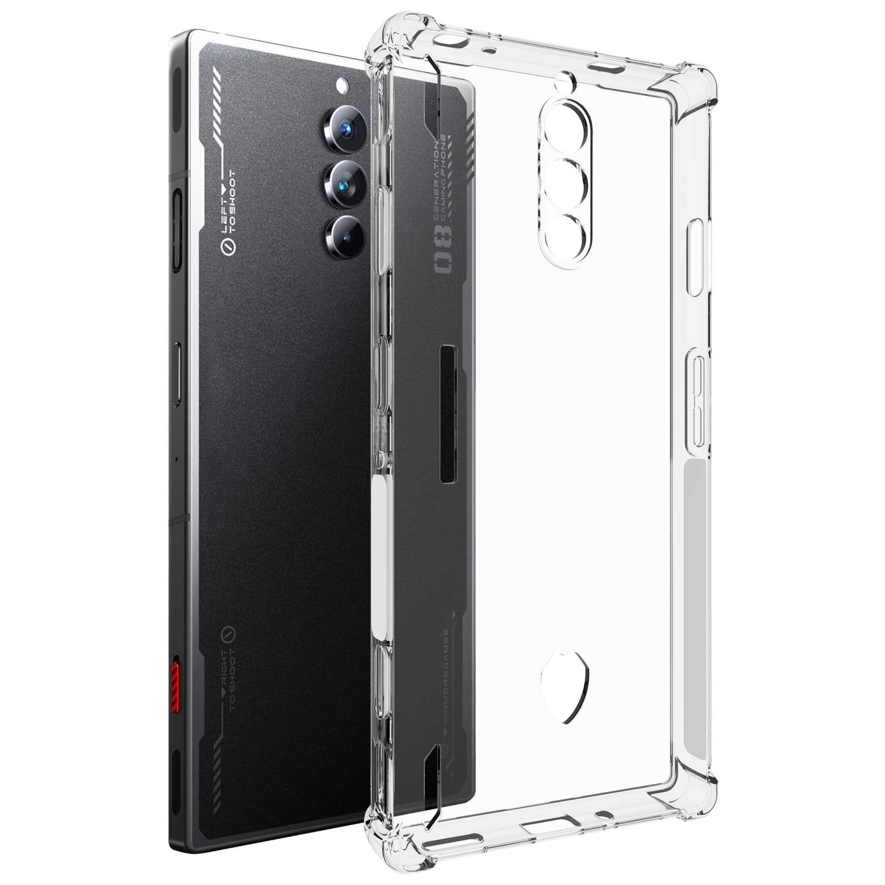 mtb more energy Smartphone-Hülle Clear Armor Case für ZTE nubia Red Magic 8 Pro (6.8), Transparente TPU Schutzhülle Case Backcover mit Anti-Shock Verstärkung