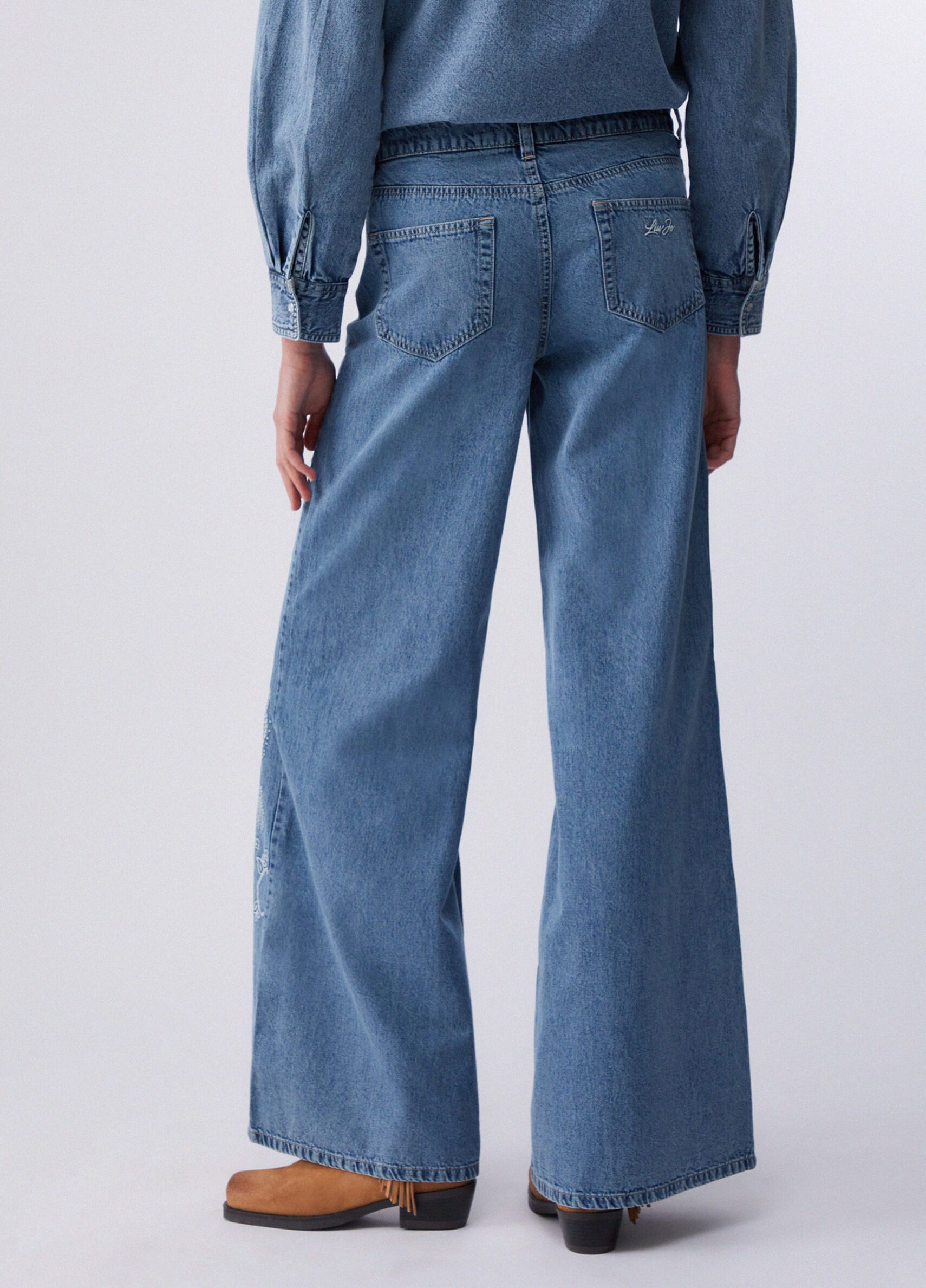 Liu Jo Schlagjeans - Schlaghose - Jeans Damen - Flared Jeans - Weite Jeans - Bootcut