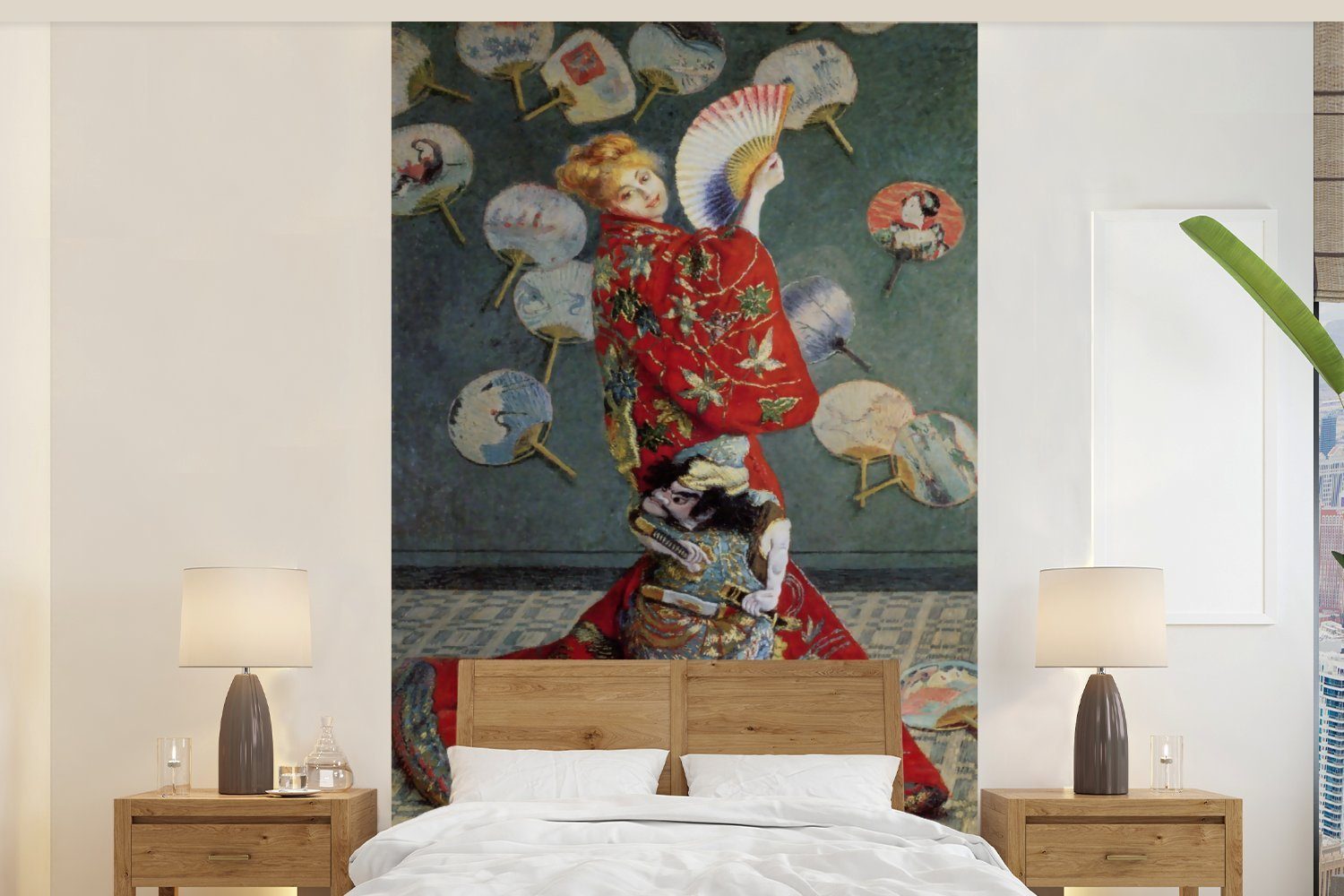 Tapete - Vinyl (3 Tracht Monet japanischer Wallpaper St), Matt, Monet, von Camille MuchoWow Fototapete bedruckt, Schlafzimmer, Wohnzimmer, für Kinderzimmer, Gemälde Claude in