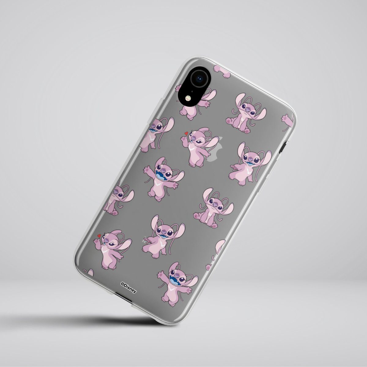 DeinDesign Handyhülle Lilo & Stitch Engel Disney Angel Faces Pattern Transparent, Apple iPhone Xr Silikon Hülle Bumper Case Handy Schutzhülle