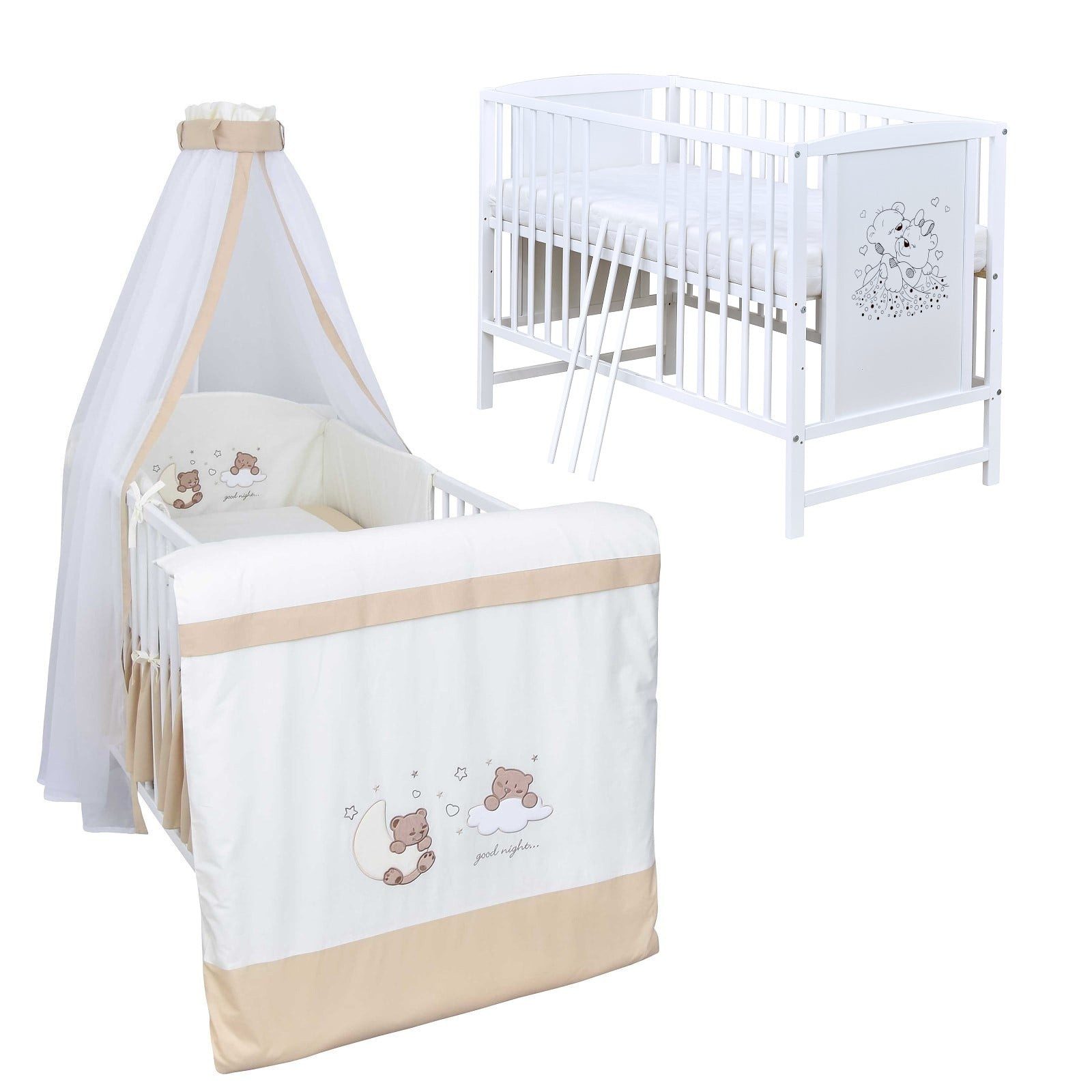 Baby-Delux Komplettbett Babybett Mia Komplettset, 10-tlg., günstig online kaufen
