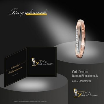 GoldDream Goldring GoldDream Gold Ring Gr.54 Swing (Fingerring), Damen Ring Swing aus 333 Rosegold - 8 Karat, Farbe: rosé, weiß