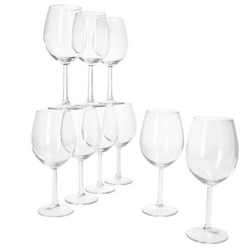 MamboCat Weinglas 9x Vinissi Wasser- & Weingläser 300ml mit Fuß Cocktailglas Feier, Glas