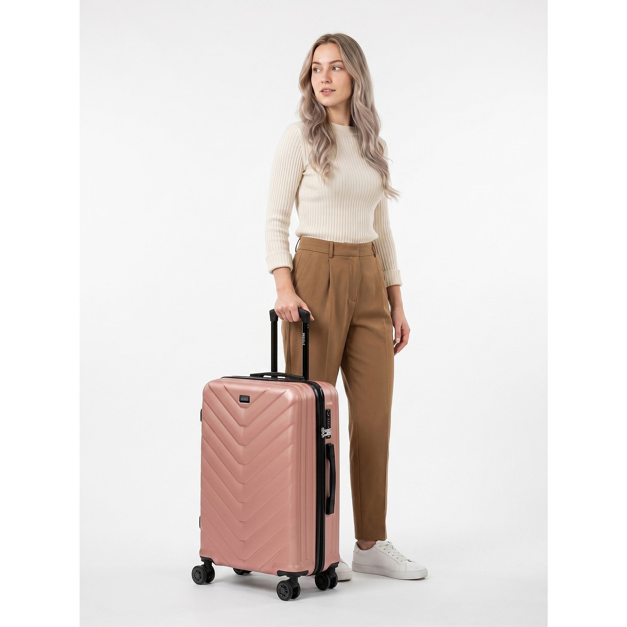 Redolz Hartschalen-Trolley Essentials 07, 4 Rollen, ABS