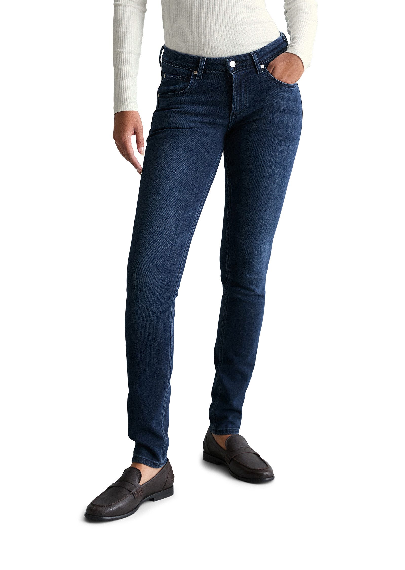 Slim-fit-Jeans aus Organic Cotton-Lyocell-Mix