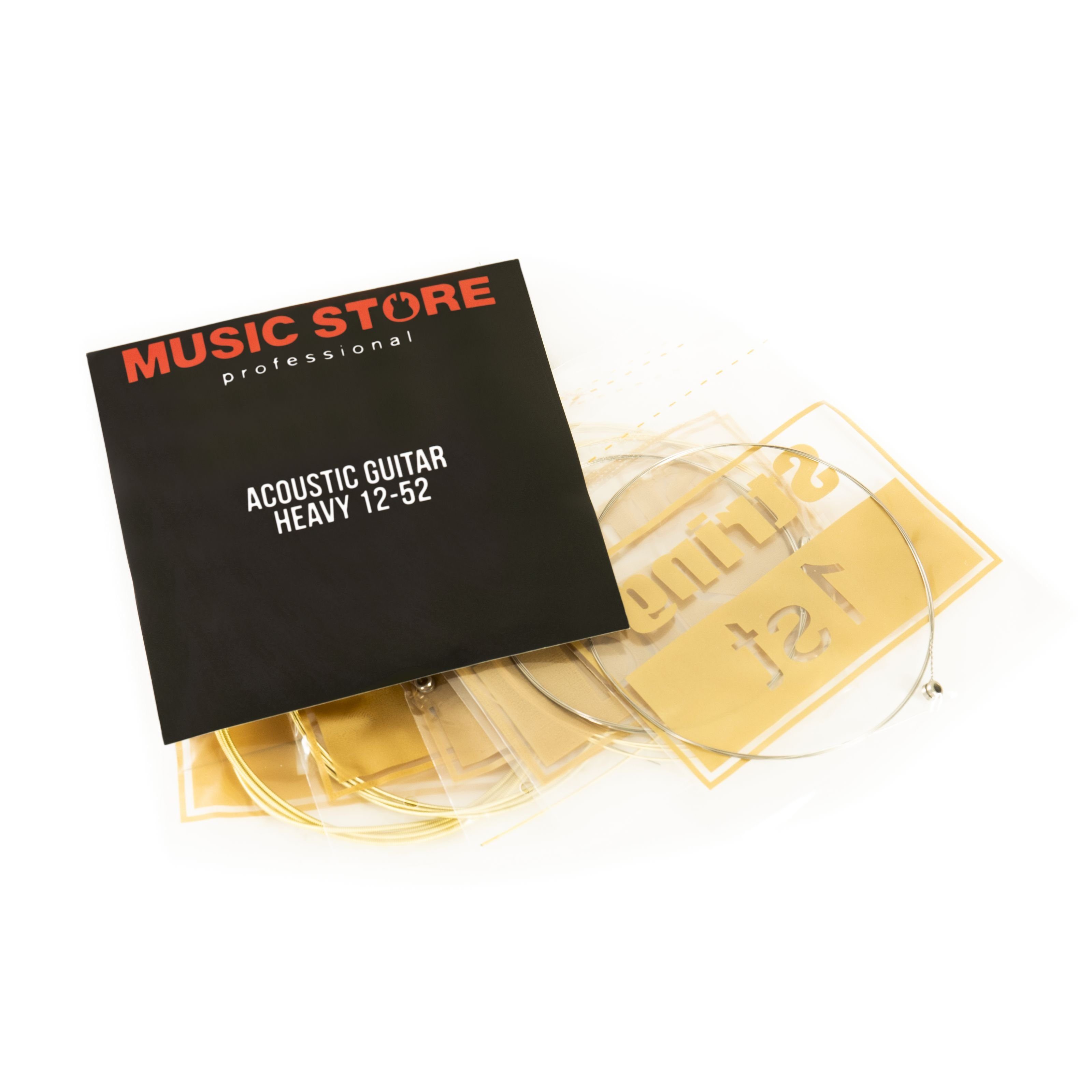 MUSIC STORE Saiten, (Acoustic Guitar Strings 12-52), Acoustic Guitar Strings, 12-52