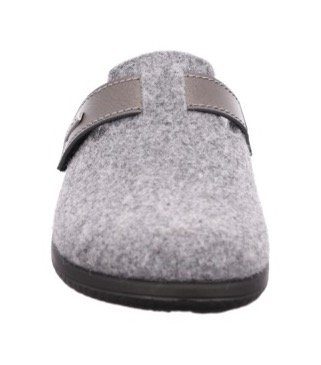 Rohde Bari Pantoffel Hausschuh, Clog mit Klettverschluss-Riemchen