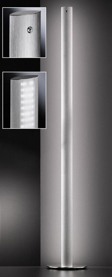 FISCHER & HONSEL LED Stehlampe Beat TW, Dimmfunktion, LED fest integriert,  Neutralweiß, Warmweiß