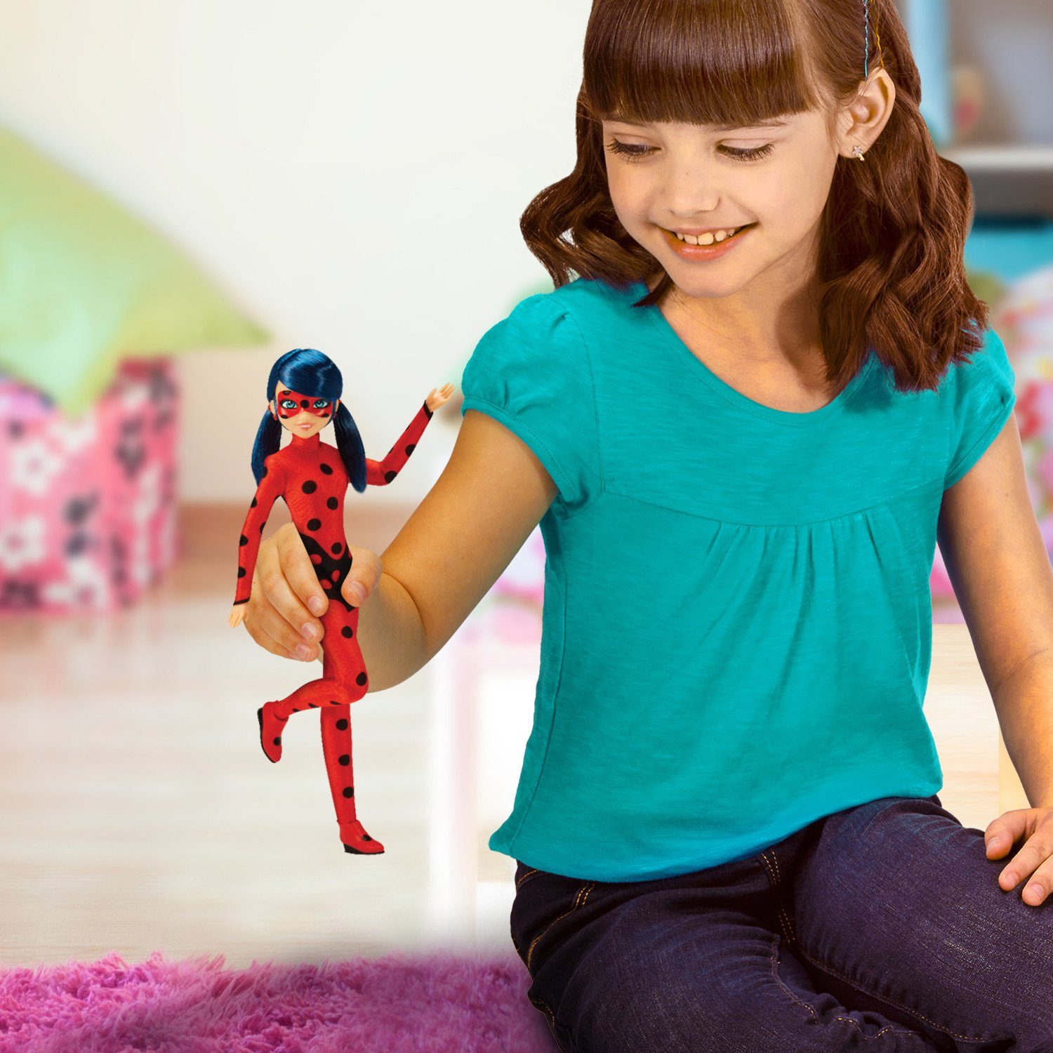 Playmates Toys Anziehpuppe 50012 Miraculous Puppe Ladybug Lucky Charm