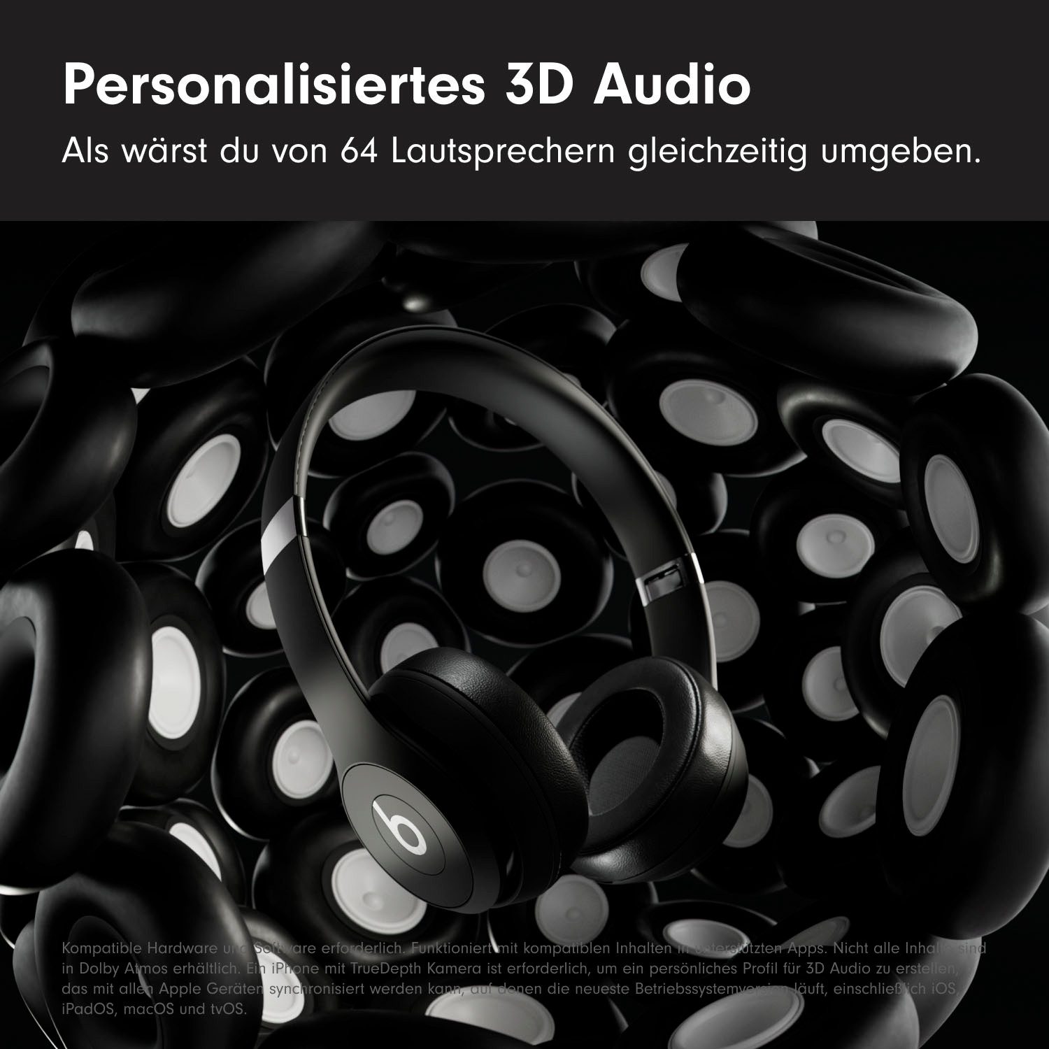Beats by Dr. Dre Solo 4 On-Ear-Kopfhörer (Freisprechfunktion, Geräuschisolierung, Google Now, Sprachsteuerung, kompatibel mit Siri, Bluetooth)