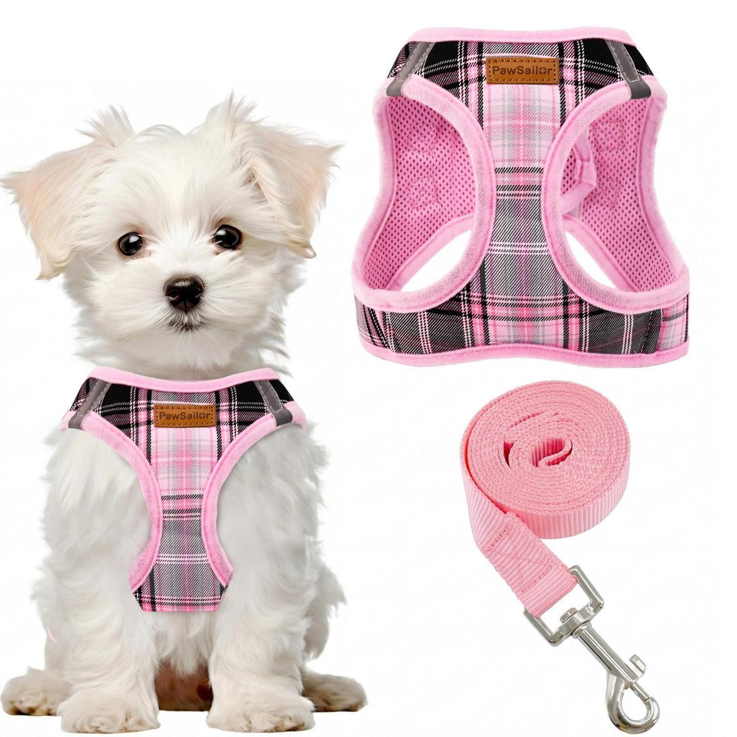 LuxusKollektion Hunde-Geschirr Hundegeschirr Step-in Rosa S, Textil