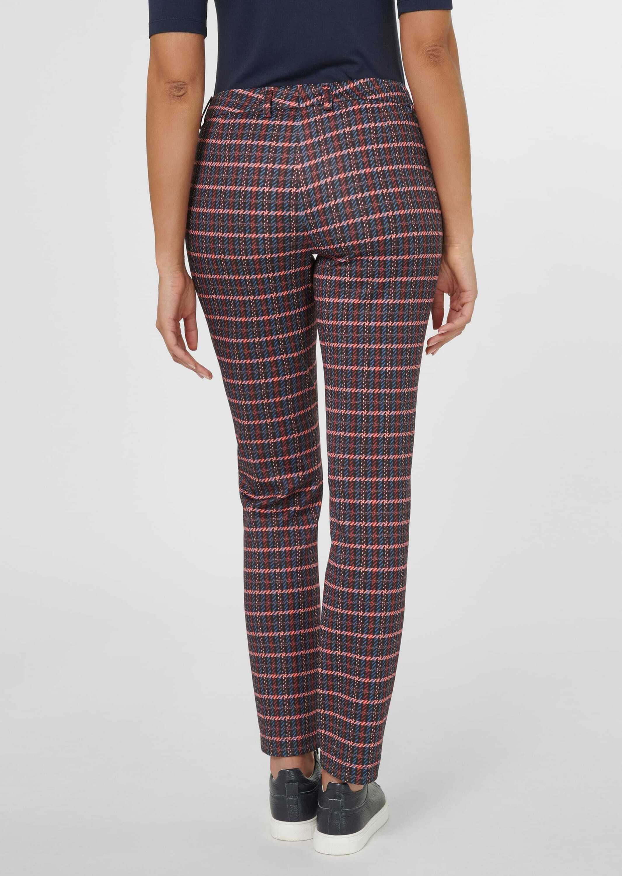 MADELEINE Stoffhose Stretchhose mit Karo-Druck