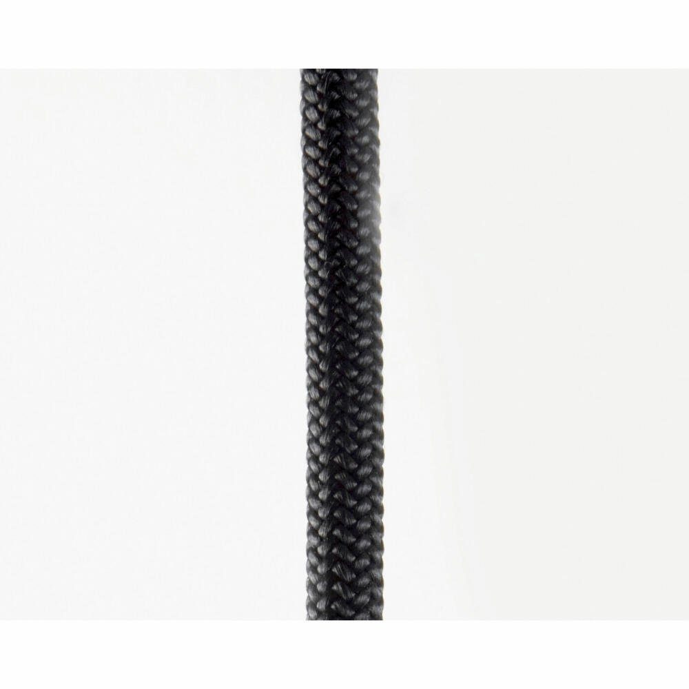 Depot4Design Garderobenhaken Wardrope Seil Schwarz, 4 Haken Schwarz Matt, hängende Seilgarderobe