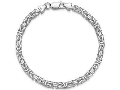 Silberkettenstore Silberarmband Königskette Armband 4,5mm breit von 17-25cm wählbar