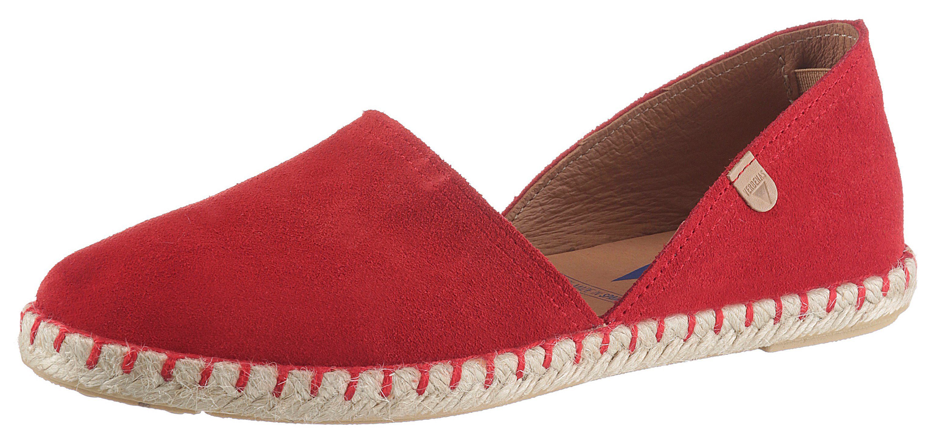 VERBENAS CARMEN SERRAJE Espadrille, Schlupfschuh, Sommerschuh, Loafer mit typischem Jute-Rahmen