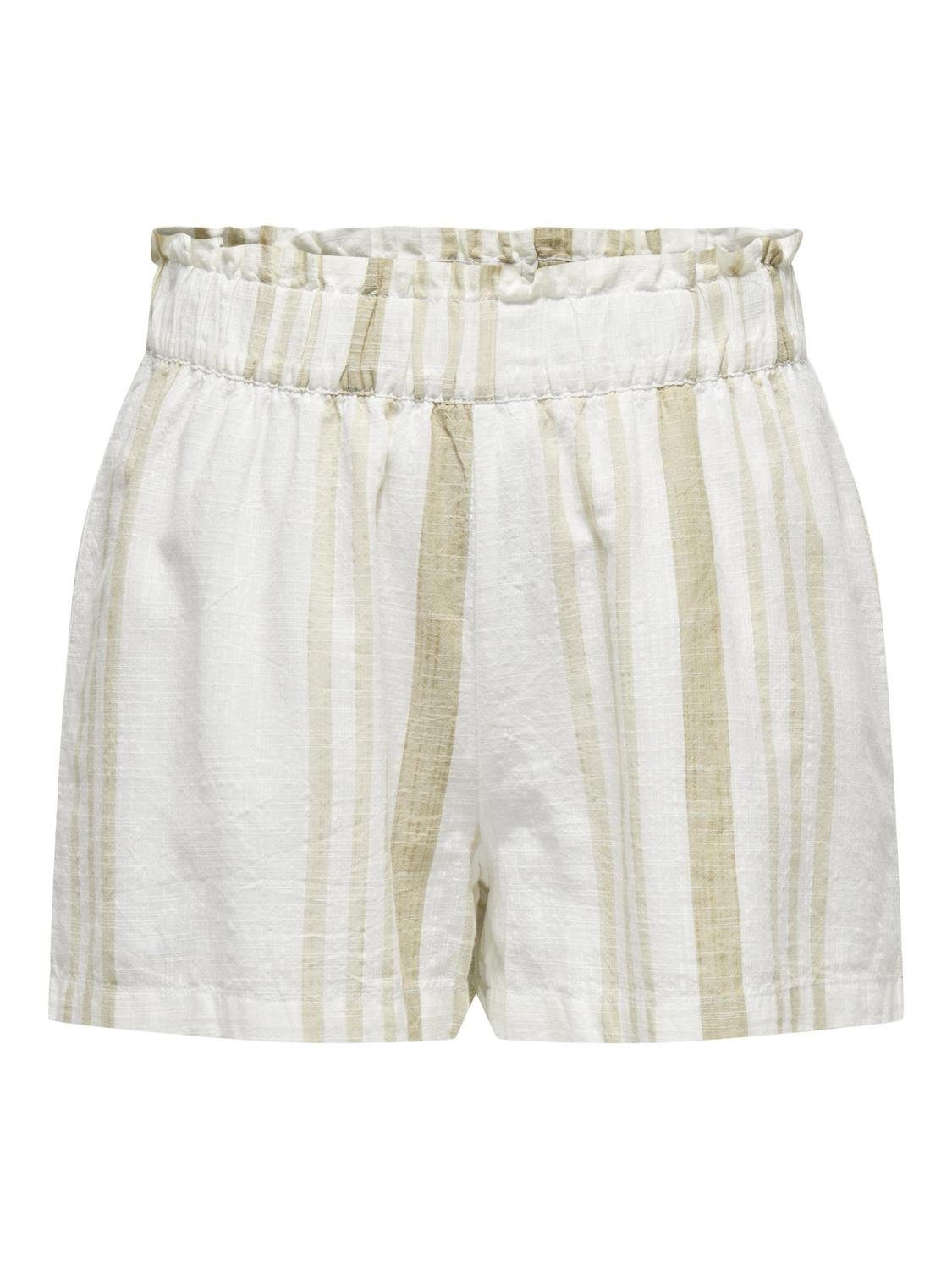 JACQUELINE de YONG Shorts elastischer Bund gestreift lockere kurze Sommerhose JDYDORTHEA HW SHORTS WVN