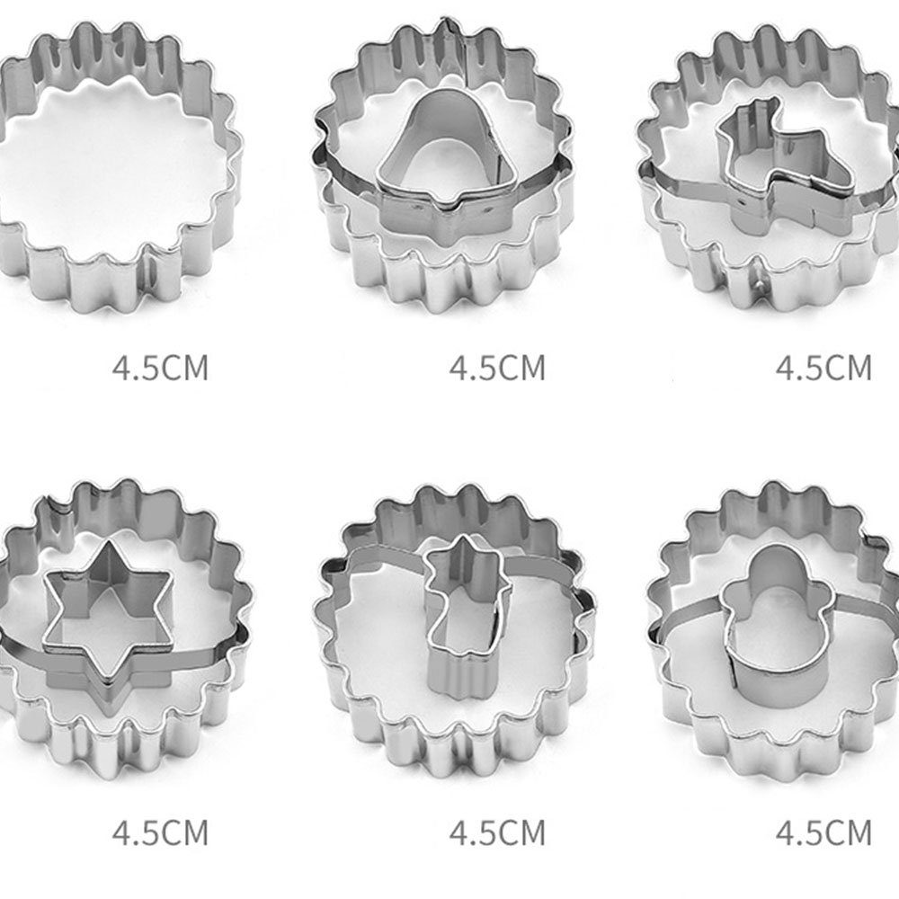 Plätzchen Ausstechform 9 Set Keksausstecher Weihnachten (9-St) Stück, Ausstecher HIBNOPN