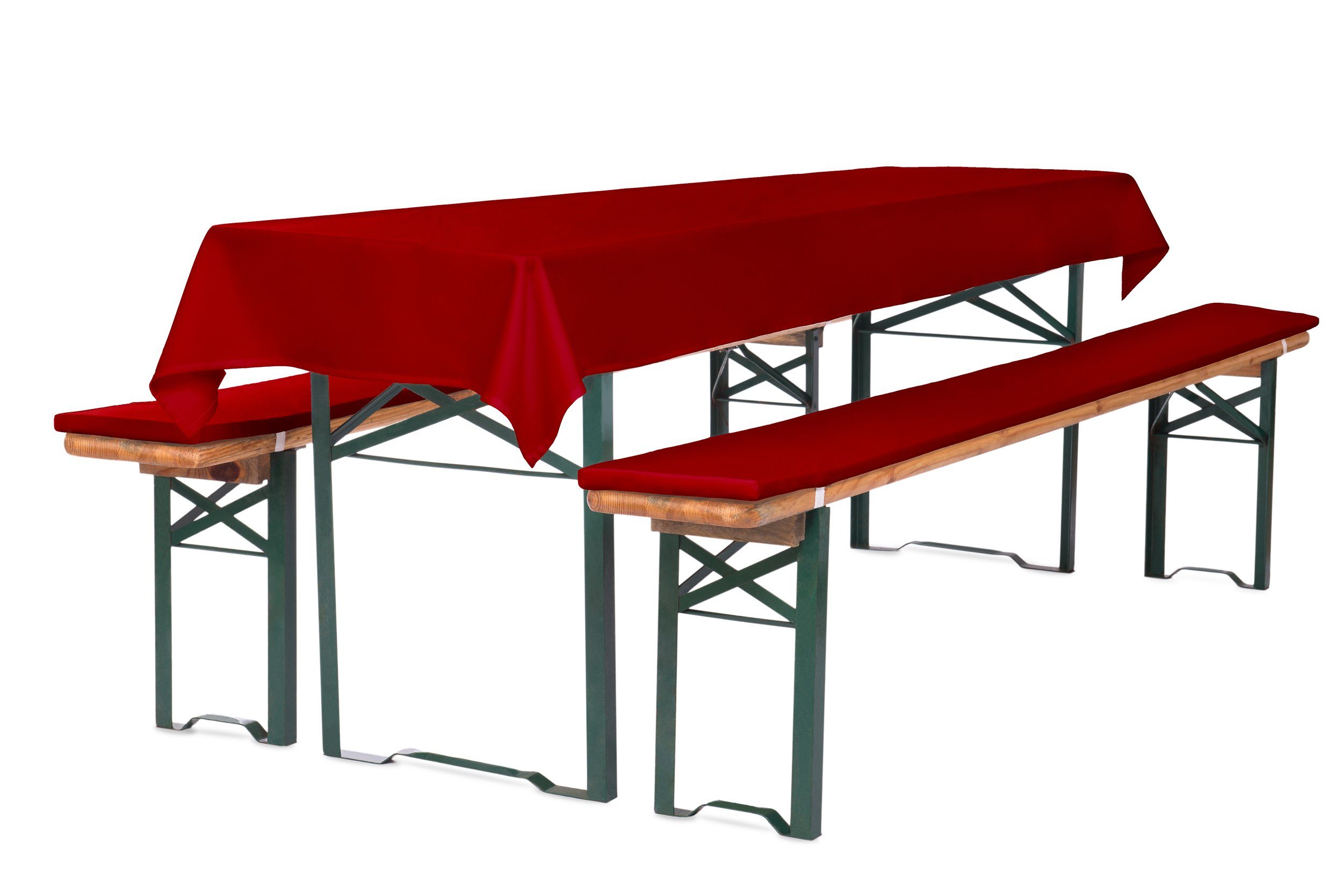 TexDeko Bankauflage Bierbankauflagen-Set mit Tischdecke 100x250cm günstig online kaufen