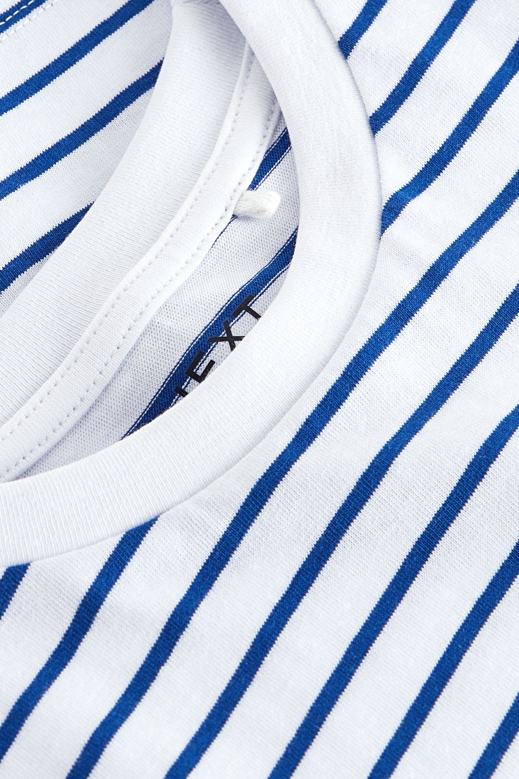 Next (1-tlg) Blue/White Navy Stripe T-Shirt T-Shirt