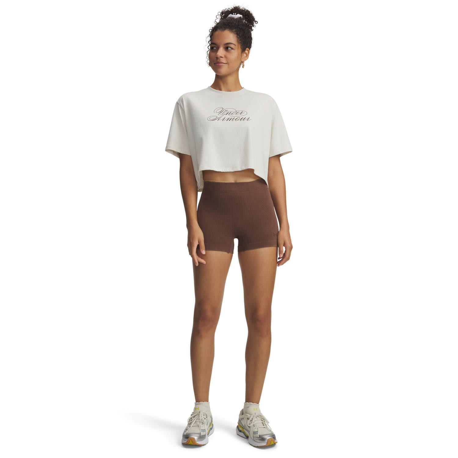 Under Armour® Trainingsshorts Under Armour Damen Short Seamless Cotton Shorty 6011164