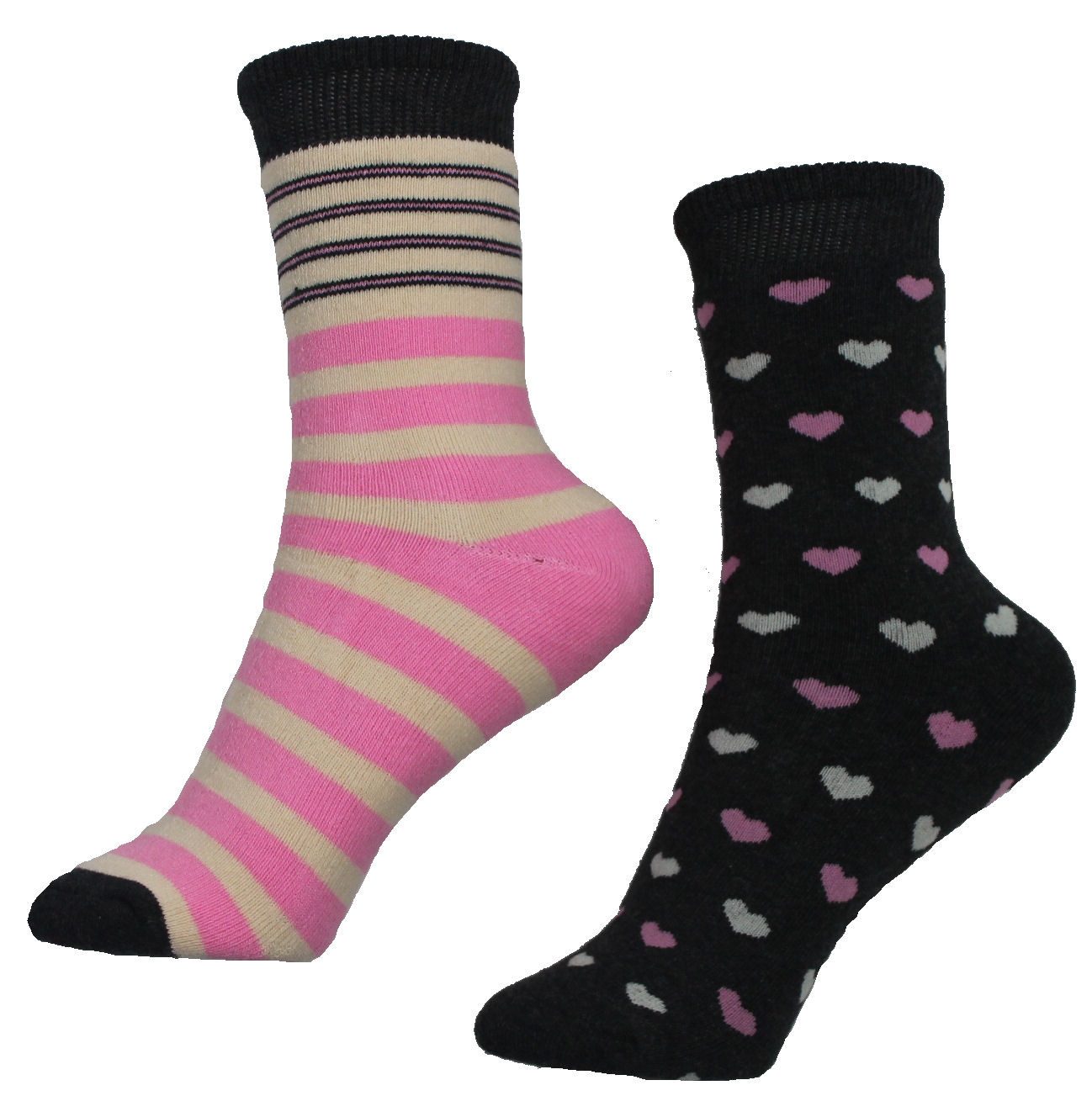 YSABEL MORA Thermosocken Ysabel Mora Mädchen 2er Pack Thermosocken Socken Strümpfe dunkelgrau (2-Paar)