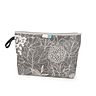 canvas floral taupe M