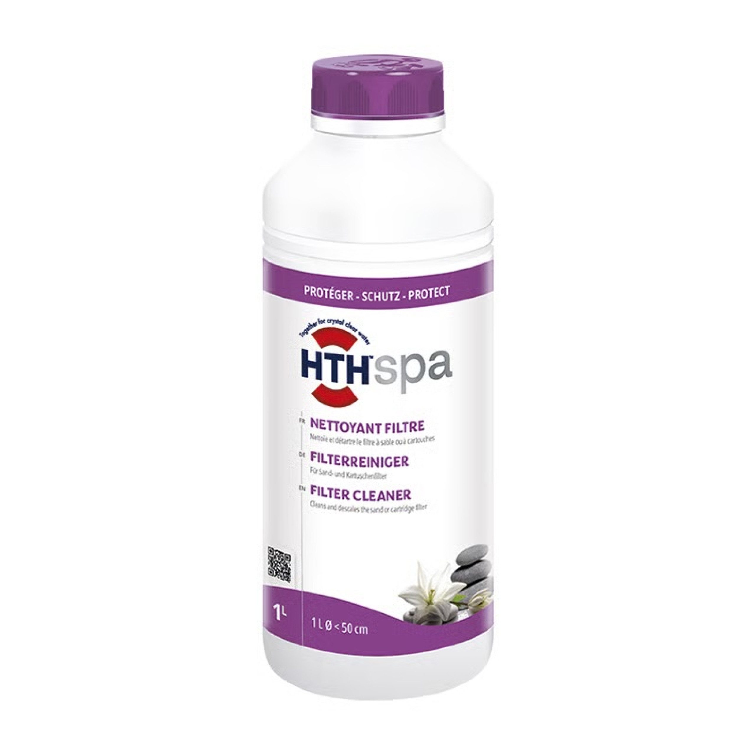 HTH Poolpflege hth Spa Filterreiniger 1 L (1000 ml) Filter Reiniger für Whirlpools