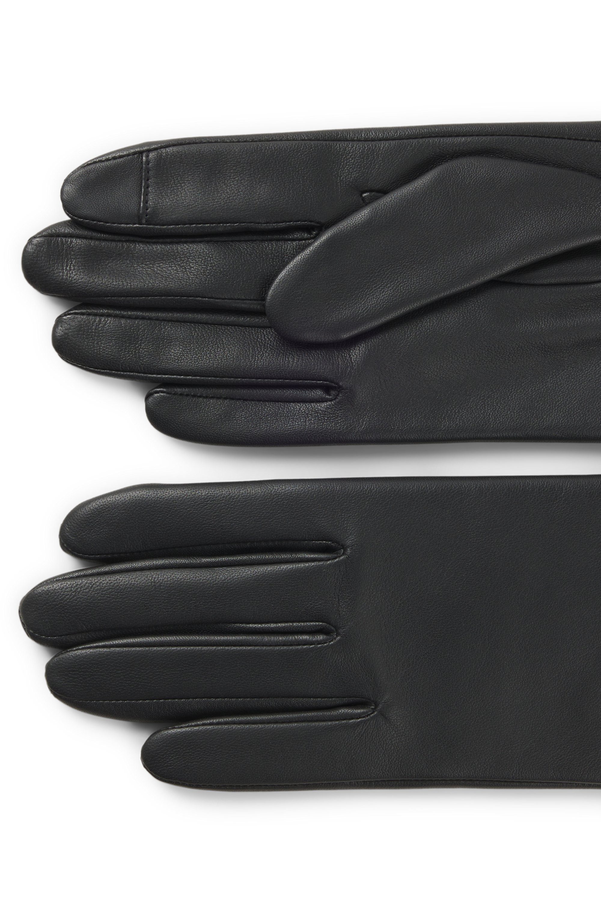BOSS Lederhandschuhe Gueen ME mit Touch Tech Fingertips