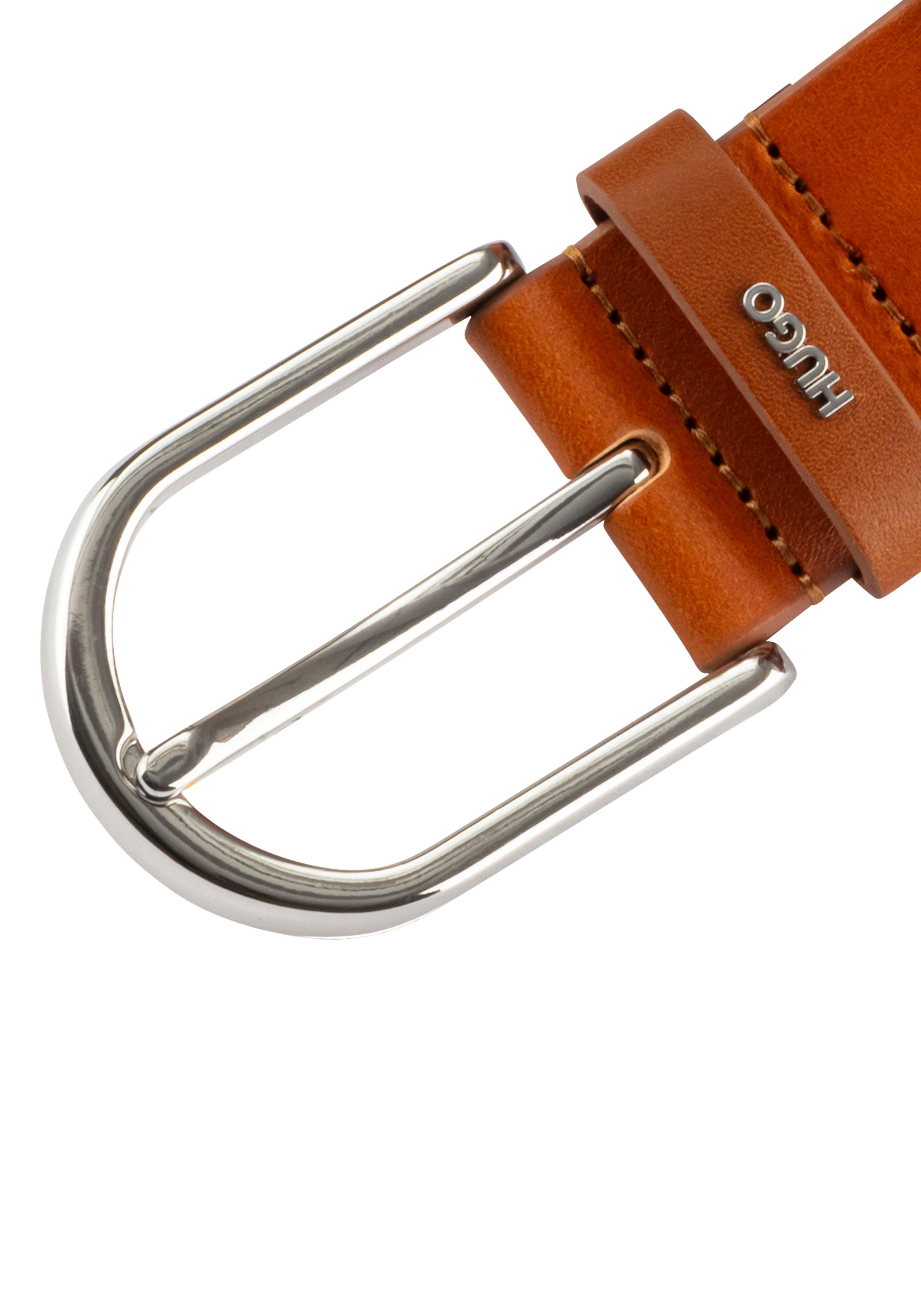 HUGO Ledergürtel Zoey-S Sz35 Ovaler Verschluss, Markenlogo aus Metall günstig online kaufen