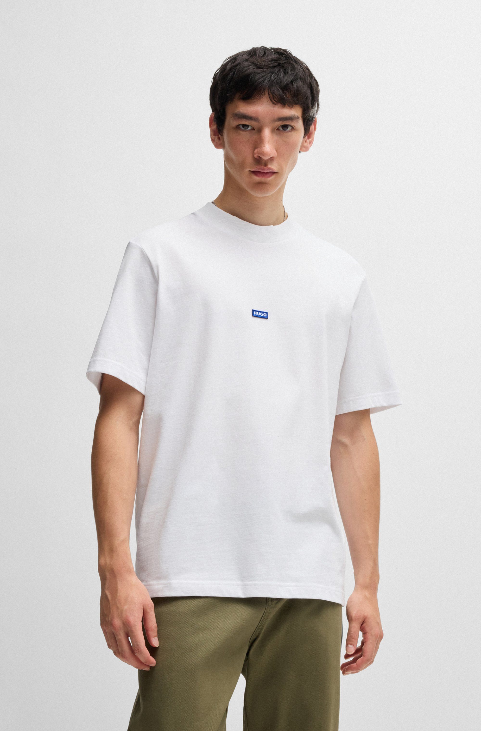 HUGO Blue T-Shirt Nieros mit Logo-Patch
