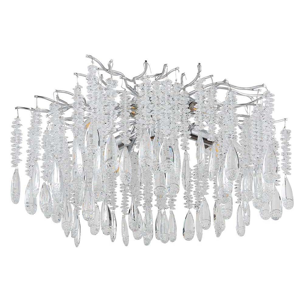 GLOBO LIGHTING Deckenleuchte, Leuchtmittel nicht inklusive, Deckenleuchte Deckenlampe Wohnzimmerlampe Metall silber