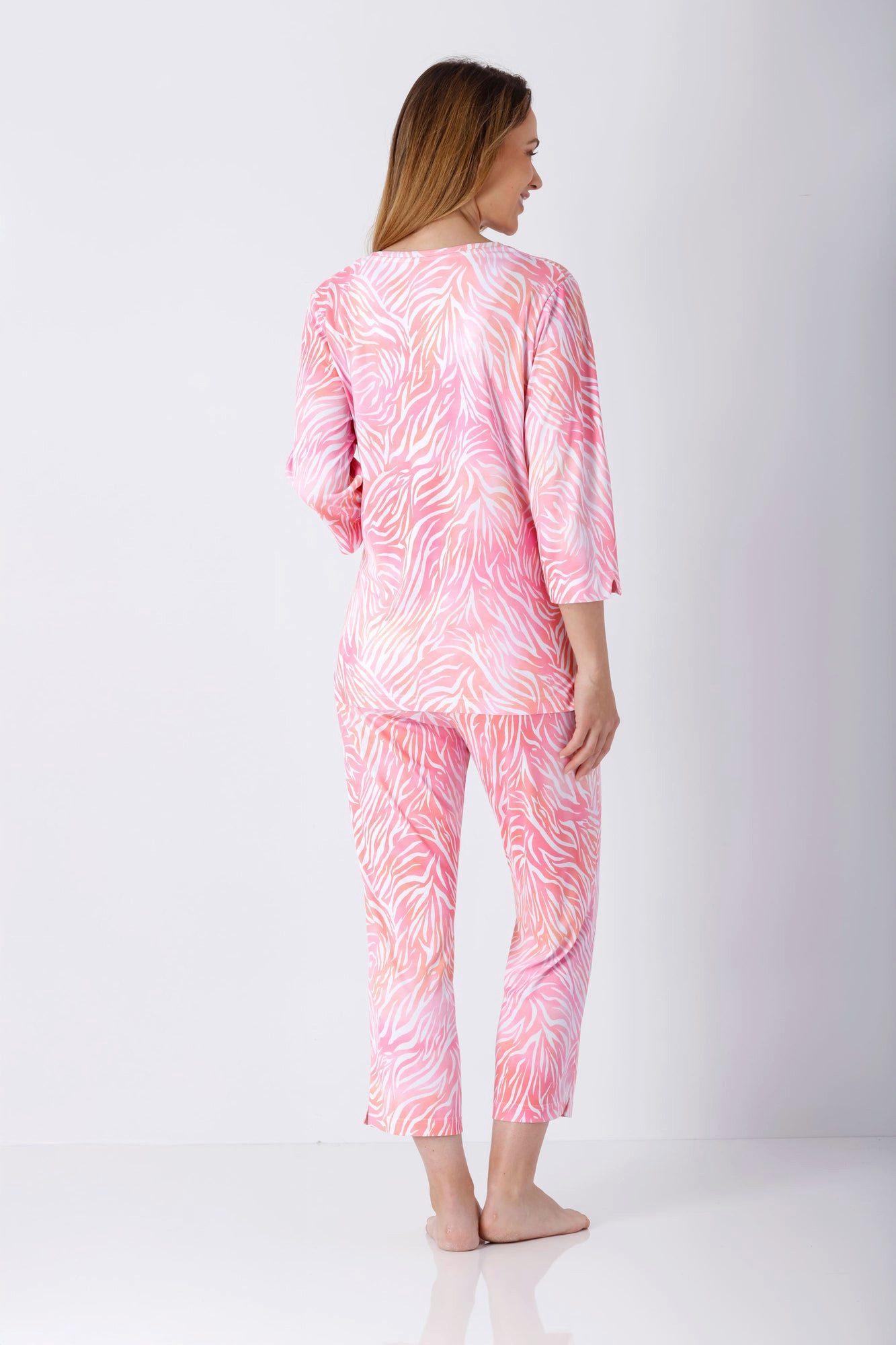 Hajo Schlafanzug Damen Schlafanzug 7/8 Klima-Soft®