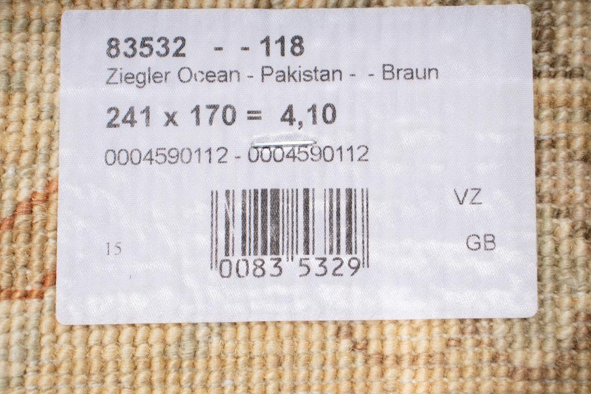 mm 169x240 6 Ziegler rechteckig, Trading, Orientteppich Handgeknüpfter Farahan Nain Orientteppich, Höhe: