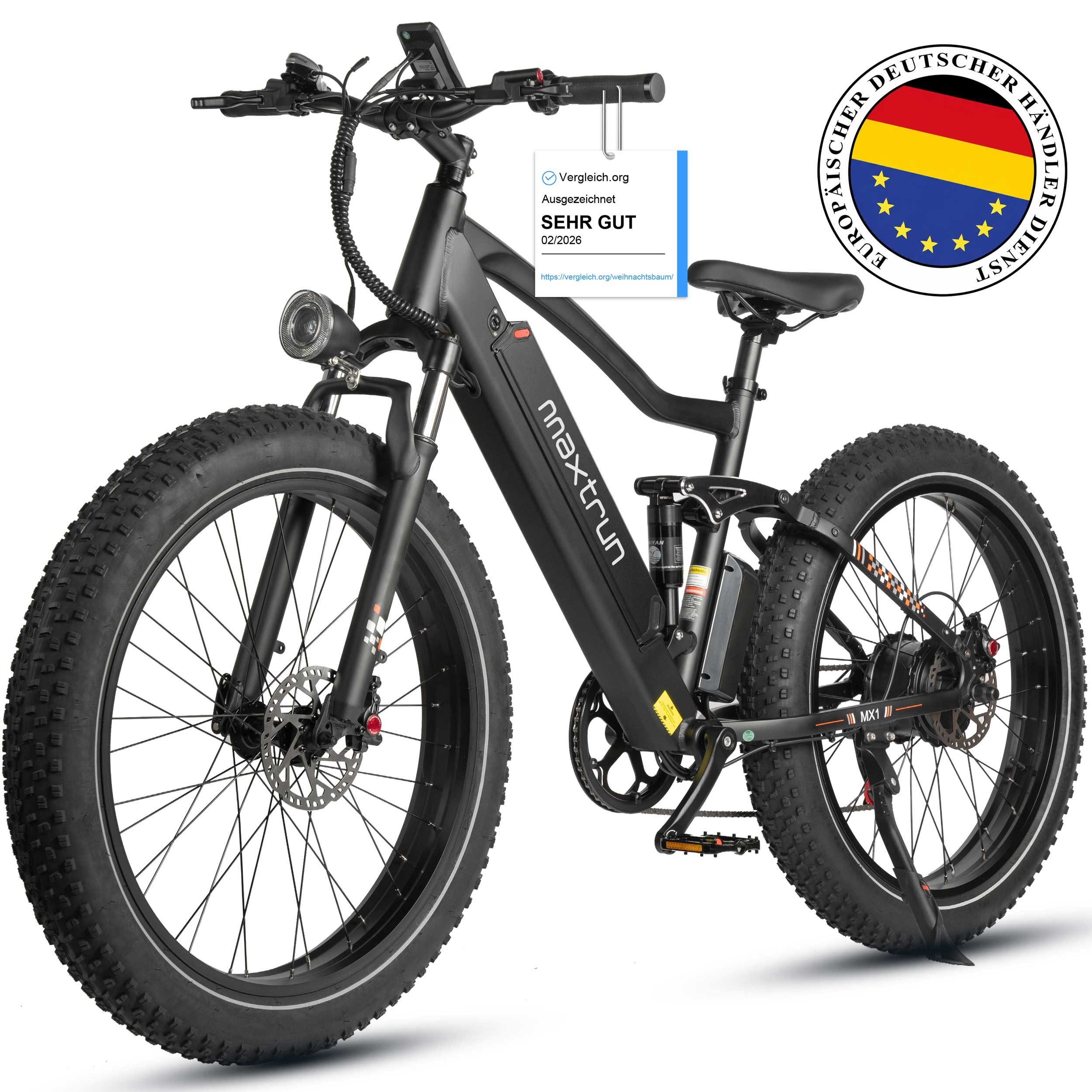 Vankel E-Bike Cityrad MX1 E-Fahrrad Damen u. Herren 624WH Pedelec, 48V 100 km Reichweite, Kettenschaltung, Heckmotor, 624 Wh, Cityrad 7 Gang Shimano,Scheibenbremsen E-bikes, Kettenschaltung