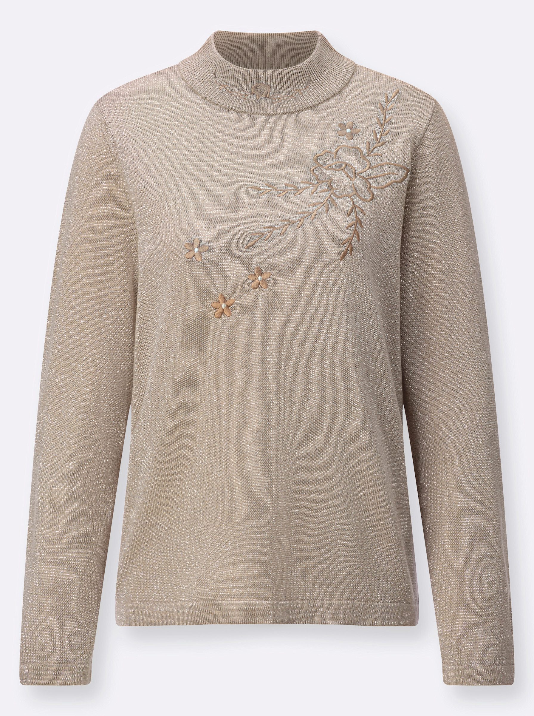 Witt Strickpullover Stehkragen-Pullover Langarm Jersey