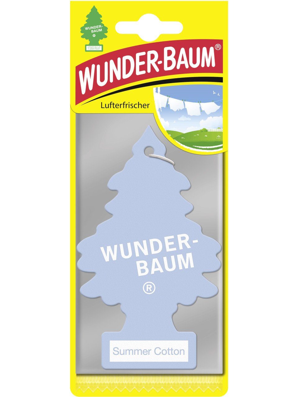 Raumduft Wunderbaum Papierlufterfrischer Summer Cotton