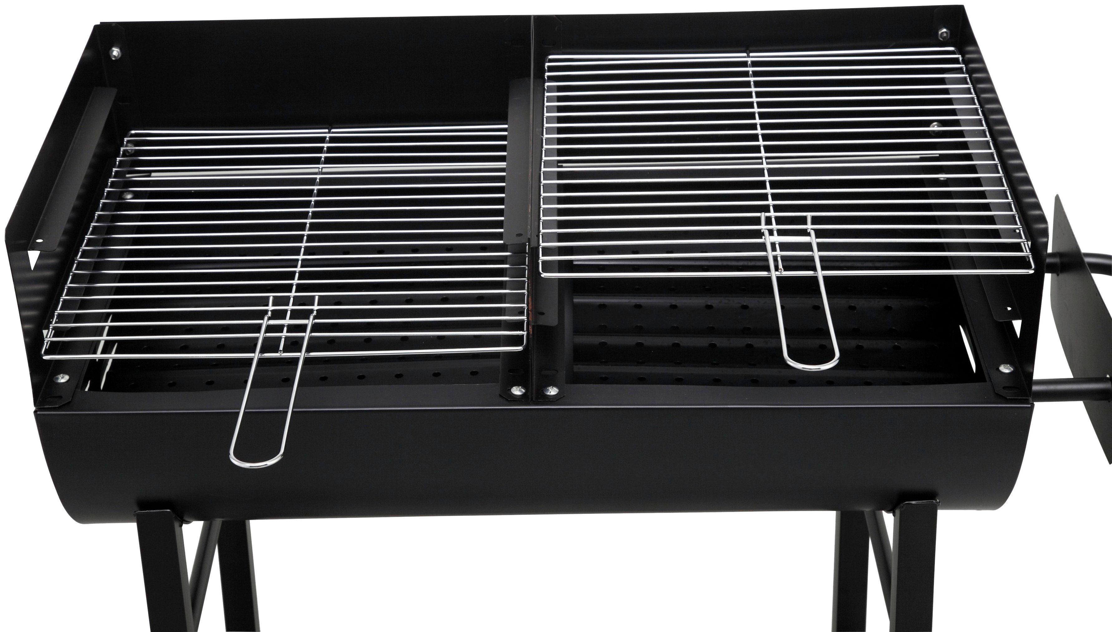 Tepro Holzkohlegrill Grillfass Detroit, BxTxH: 94x43x92 cm – Bild 4 von 4